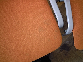 ALTOP krzesła w trakcie czyszczenia maszyną Karcher Puzzi